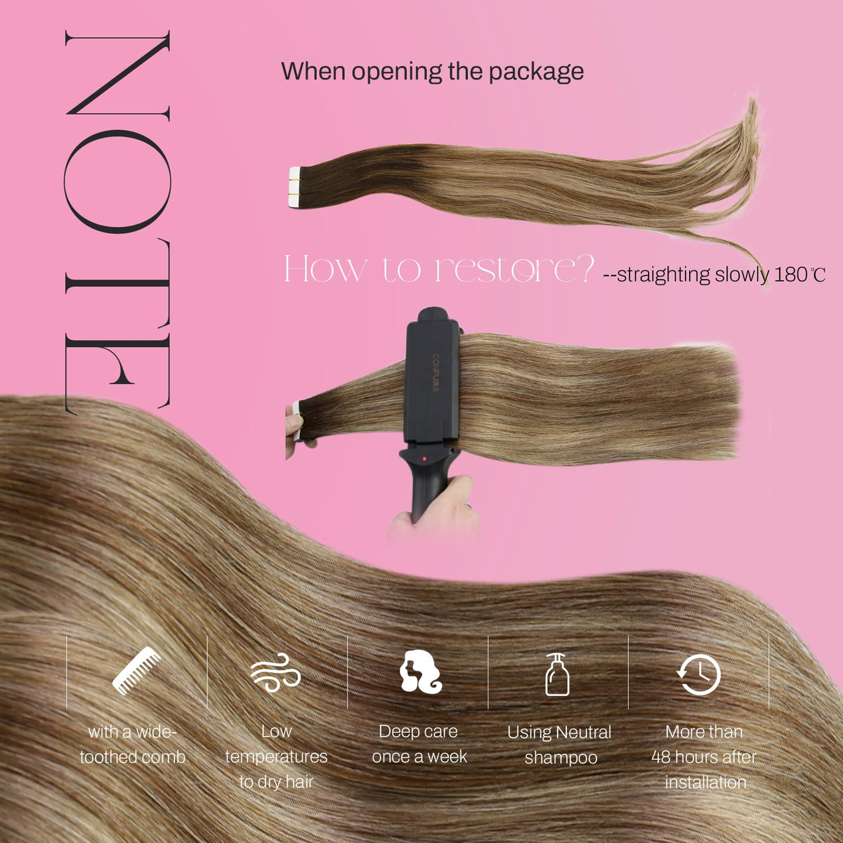 Moresoo balayage color options in ombre blend for natural-looking shade.