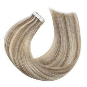 Moresoo Blonde Tape-in Extensions volumizing effect for thinning hair