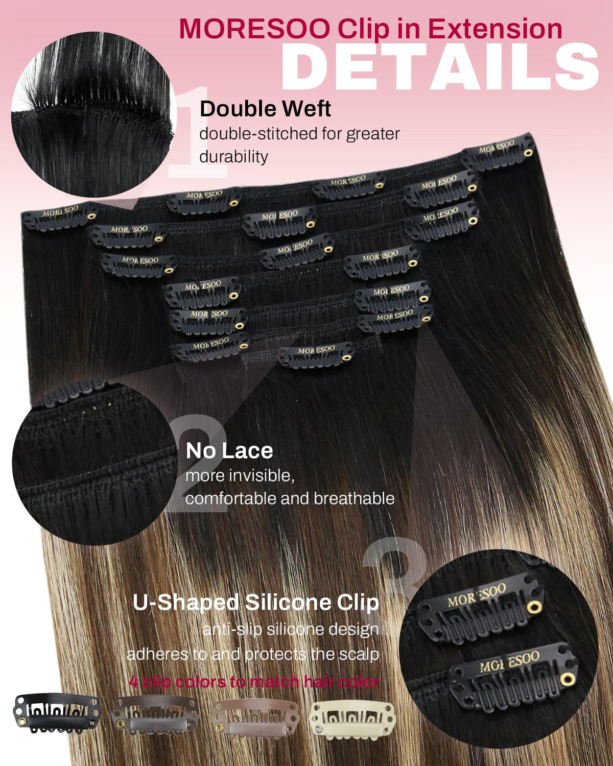 Moresoo color-matching swatches help choose roots for seamless integration