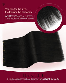 Moresoo ends are tapered for a seamless blend with your own hair.