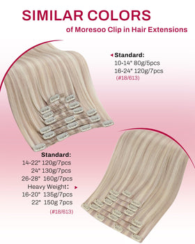 Moresoo lightweight clip-ins reduce tension for comfortable wear all day.