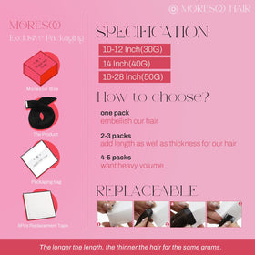 Moresoo seamless skin weft demonstrates flat scalp integration