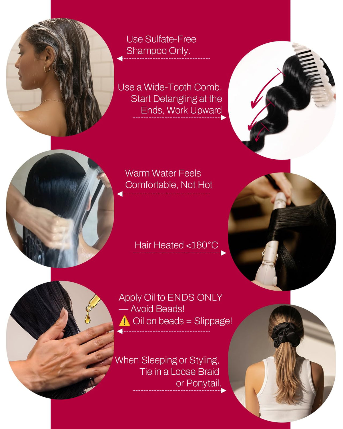 Moresoo Secure tips image showing tangle-resistant ends