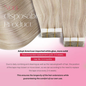 Moresoo upgraded white tape offers durable, discreet hold.