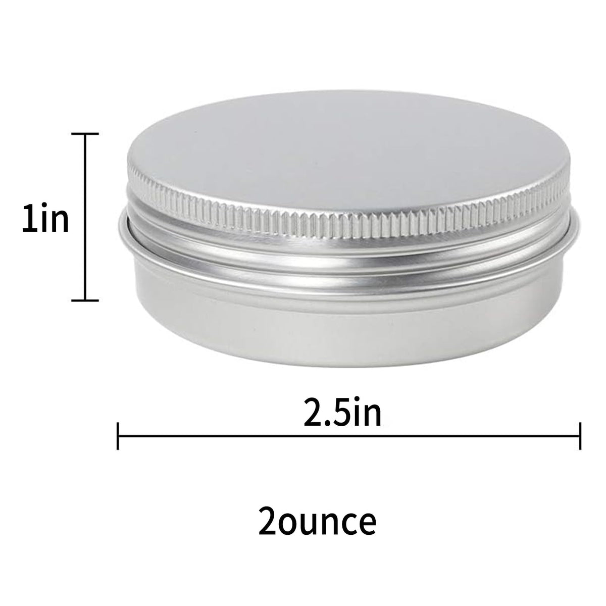 Moretoes aluminum tin silver container for lightweight, durable storage.