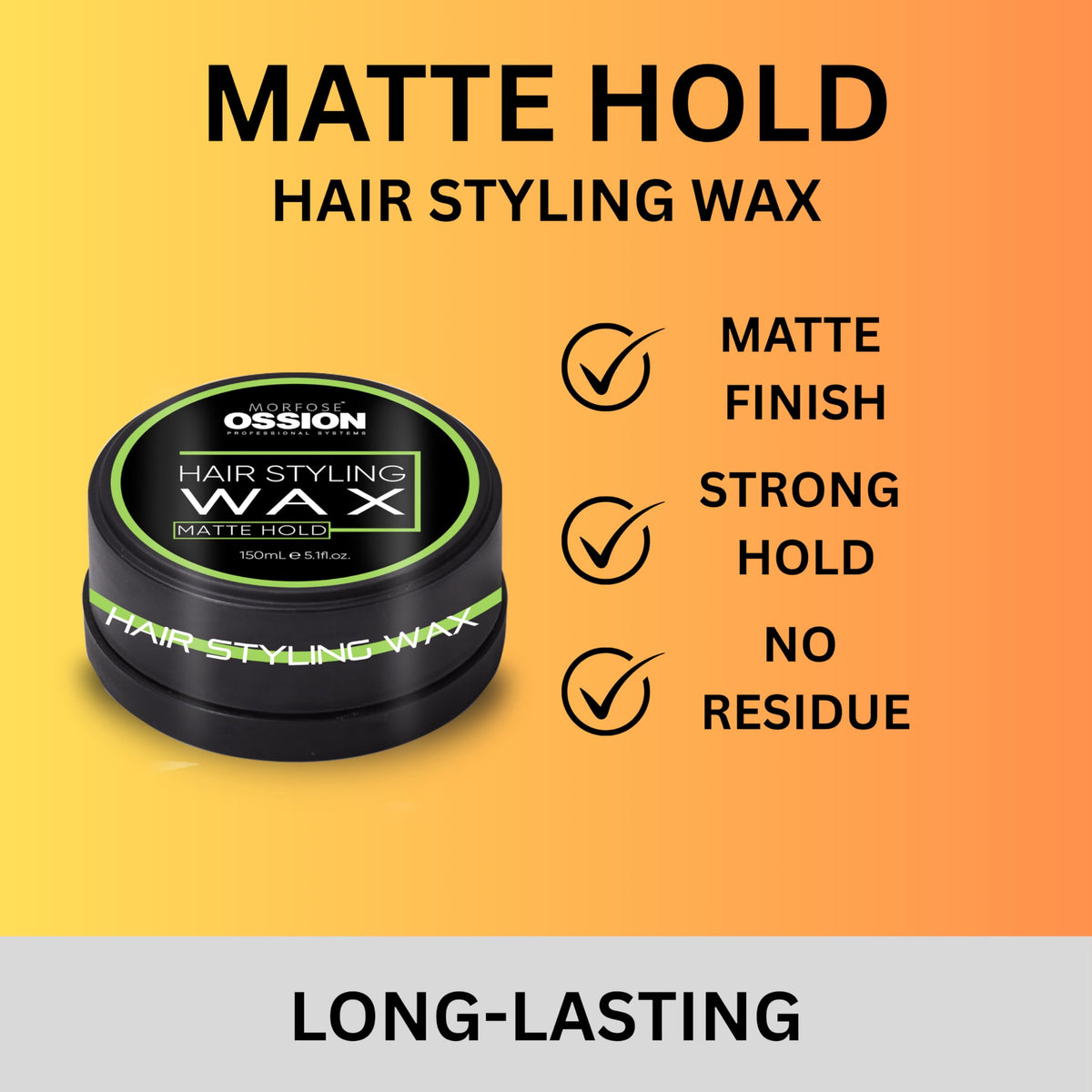 Creamy Morfose Wax texture demonstrates easy application and even distribution.