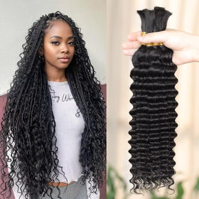 MORGENSTAR deep-wave braiding hair for 20-inch styles with durable hold.