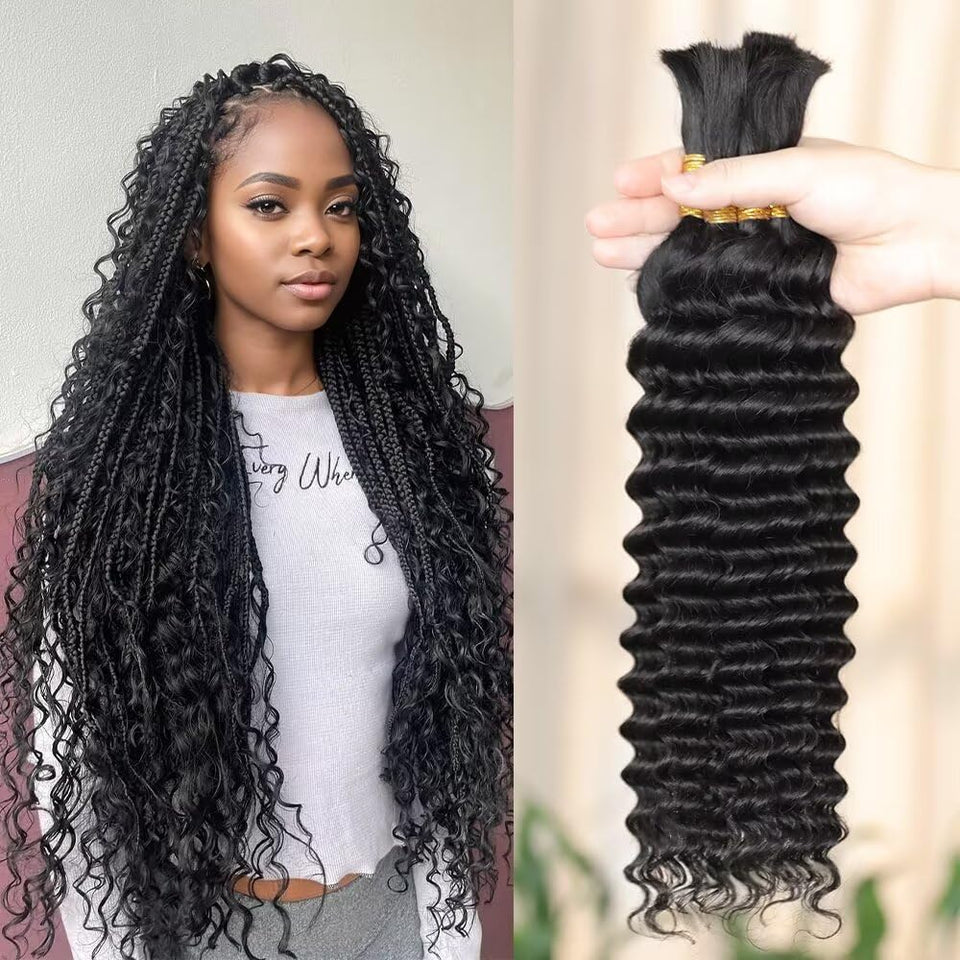 MORGENSTAR deep-wave braiding hair for 20-inch styles with durable hold.
