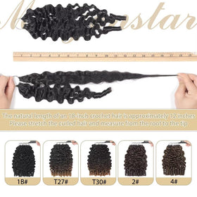 MORGENSTAR lightweight crochet hair pre-separated for all-day comfort and activity.