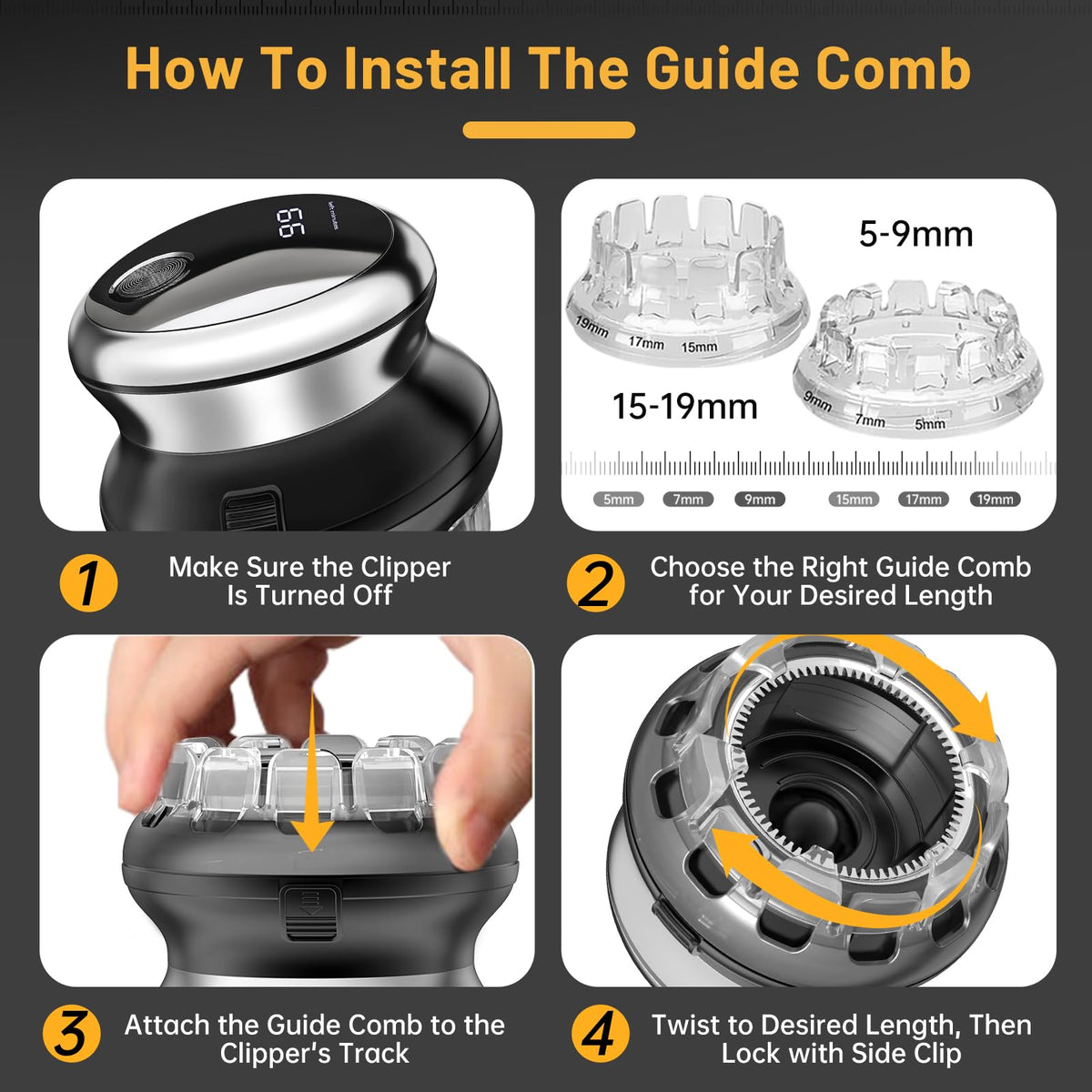 Moricsom waterproof design allows quick rinsing after trimming