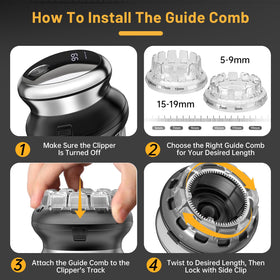 Moricsom waterproof design allows quick rinsing after trimming