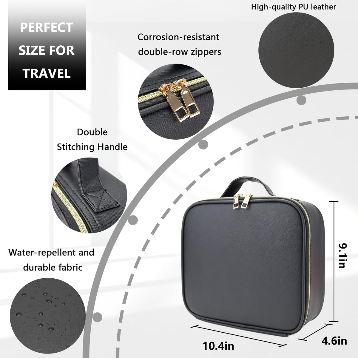 MORMID large-capacity interior with adjustable dividers for organization