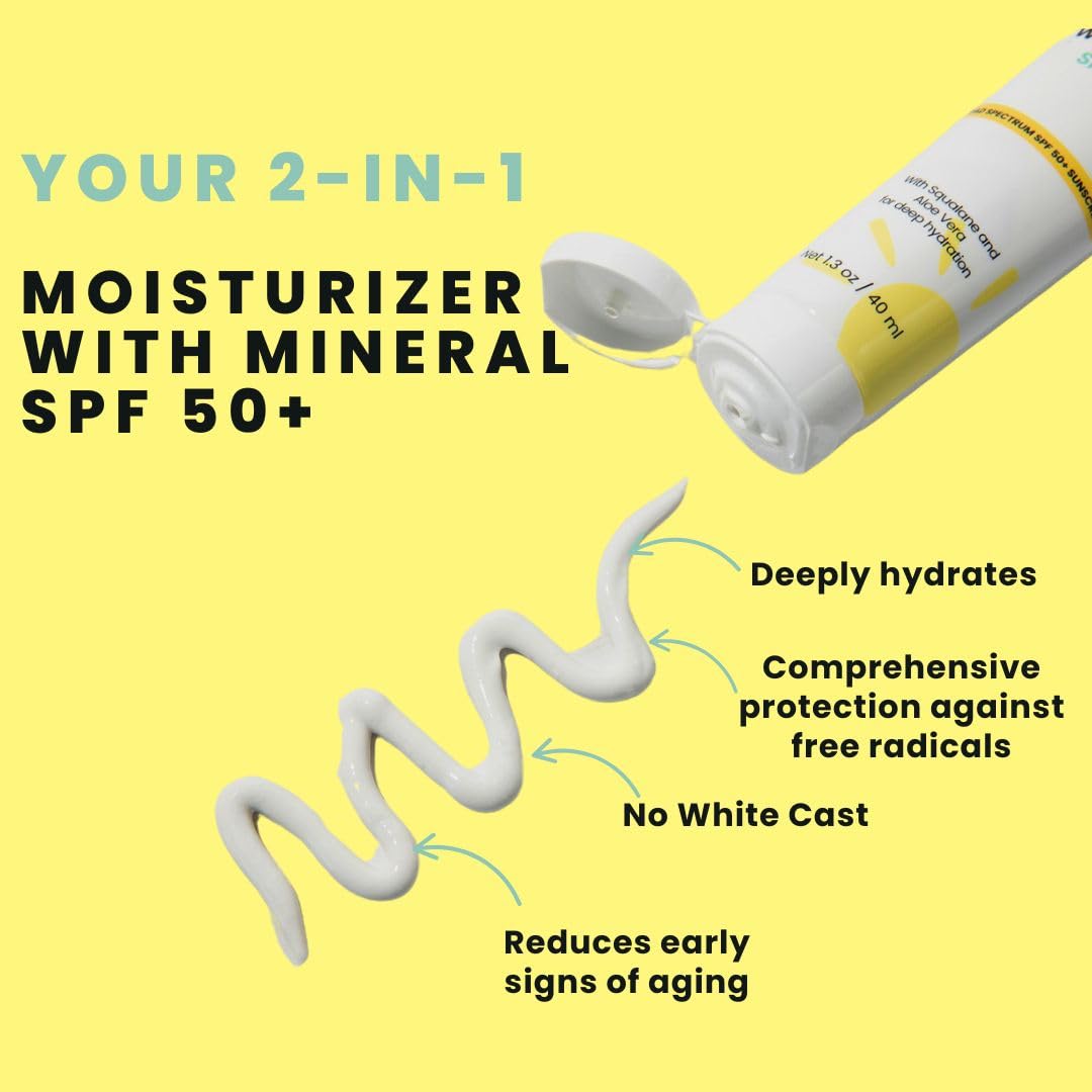 Morning Person Daily Repair Moisturizer SPF 50+ pump enables easy morning routine