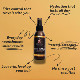 Moroccan Gold Series curly-friendly leave-in spray; helps manage frizz with a light touch.