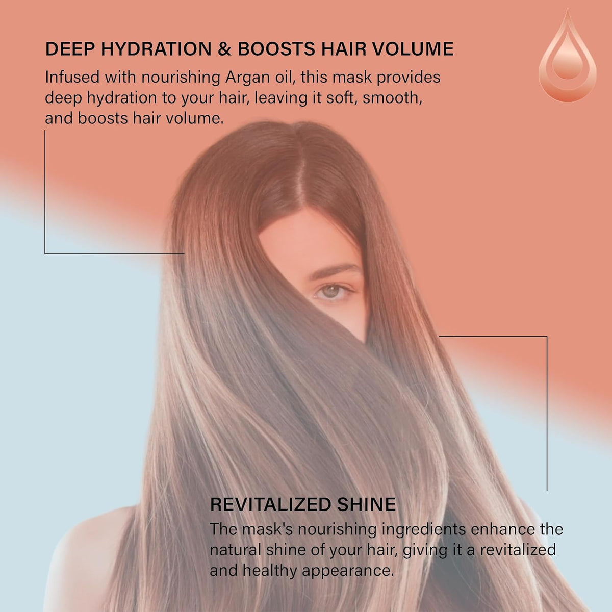 Moroccan Gold Series deep hydration application demonstrating smooth, manageable hair.