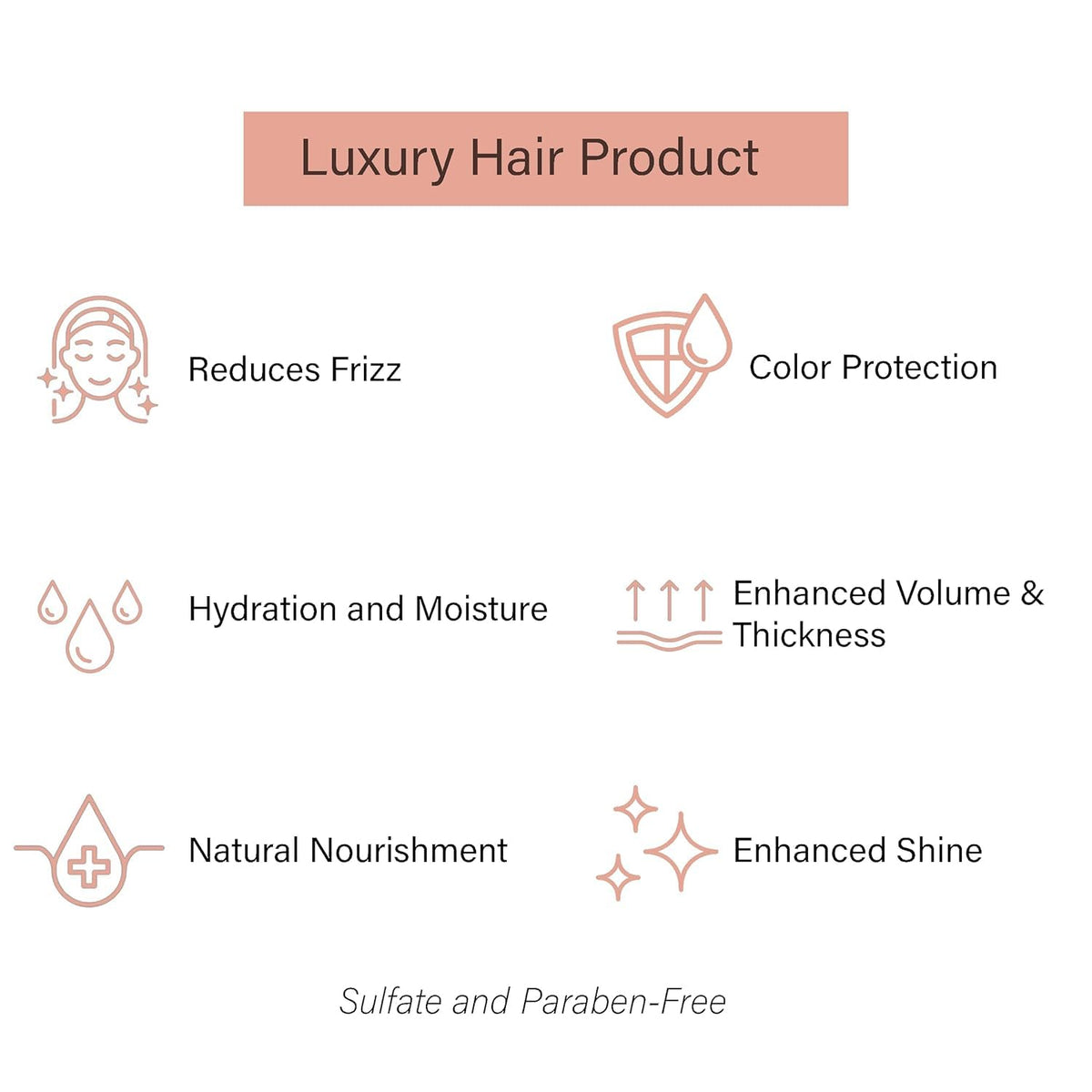 Moroccan Gold Series bottle applying spray to damp hair; easy daily routine.