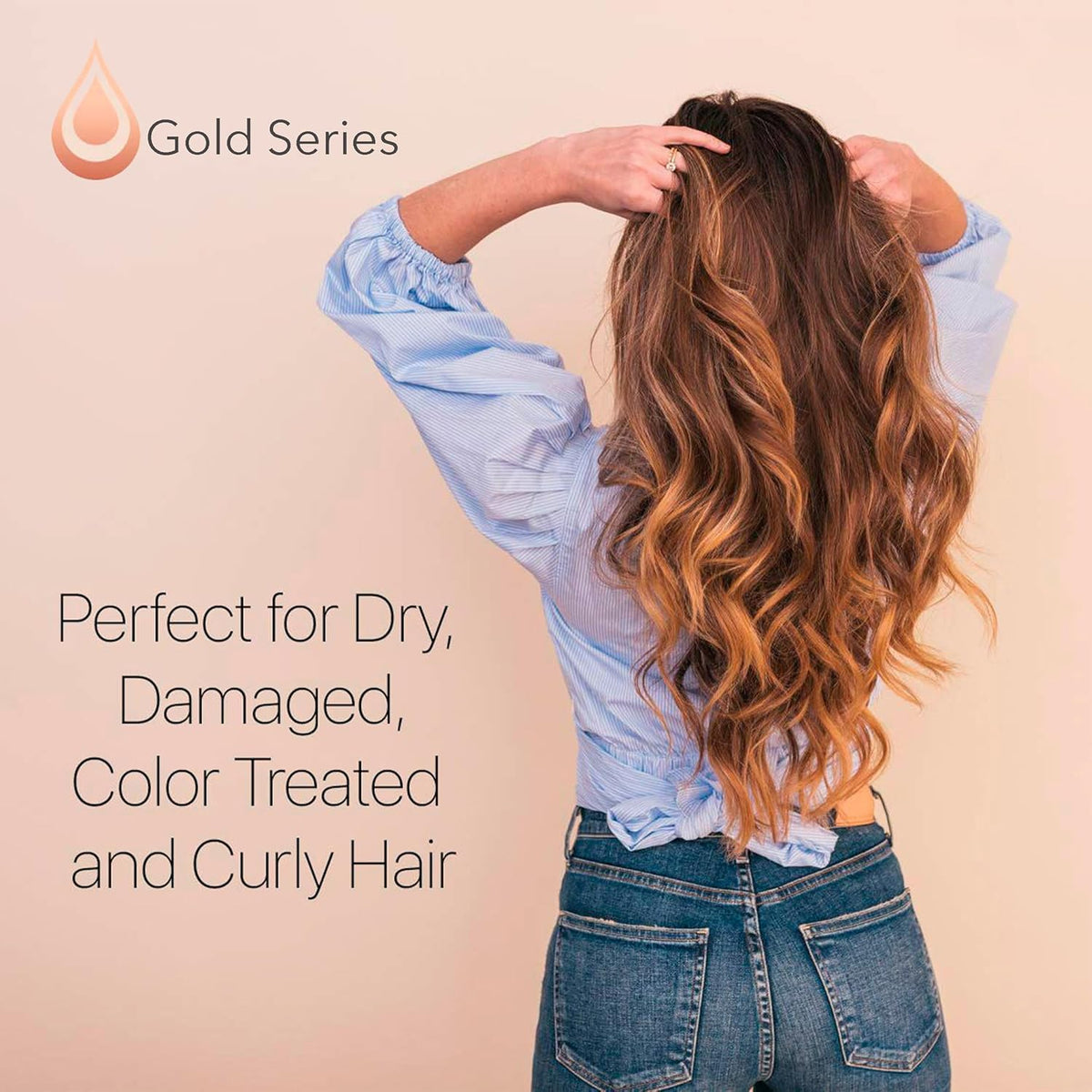 Moroccan Gold Series treatment mask packaging highlighting a sulfate-free formula.