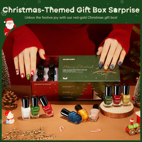 Morovan nail polish gift packaging as a thoughtful winter present.
