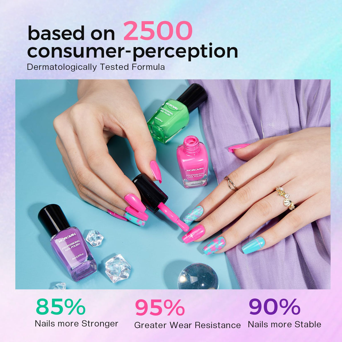 Morovan non-toxic, eco-friendly nail polish for daily use.