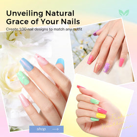 Morovan pastel nail set packaging showcases a gift ready box for holidays