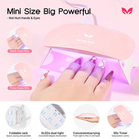 Morovan poly gel kit nail tools case keeps supplies organized