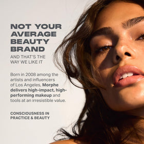 MORPHE brand shot highlighting artistry and self-expression.