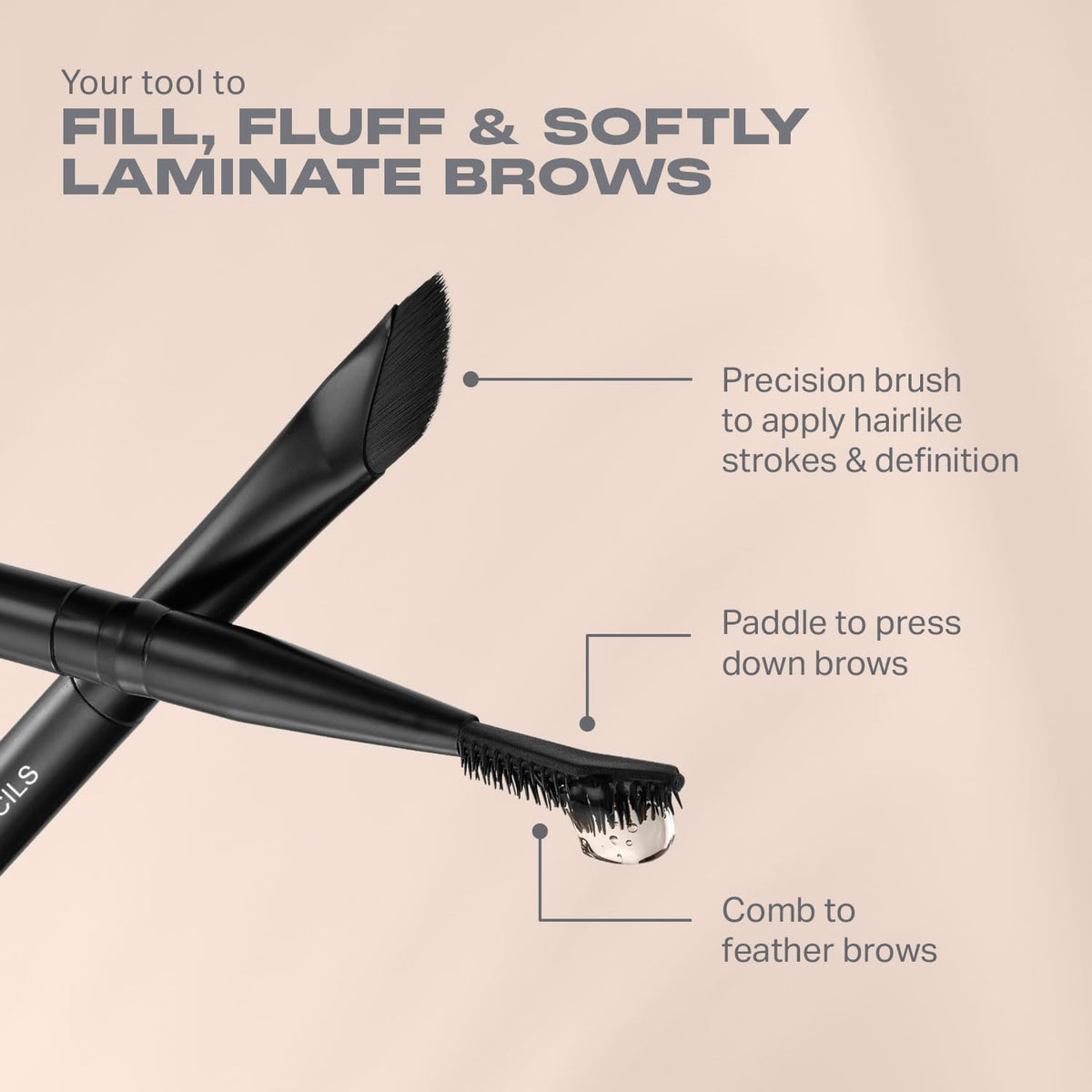 MORPHE High Archiever Chocolate Mousse shade brow kit swatch