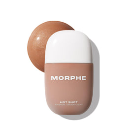 Morphe Hot Shot Sun Bronzing Drops bottle showing buildable warmth and glow