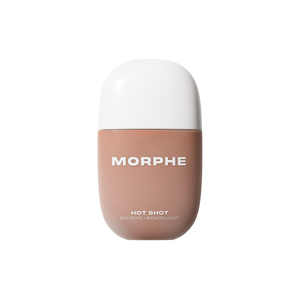 Morphe Hot Shot Sun Bronzing Drops being poured for quick blend