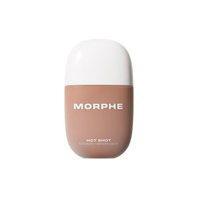 Morphe Hot Shot Sun Bronzing Drops being poured for quick blend