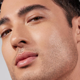 Morphe Lightform Dewy Foundation 09W swatch on arm reveals buildable medium coverage.