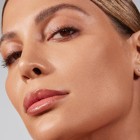 Morphe Lightform Dewy Foundation swatch shows buildable medium coverage