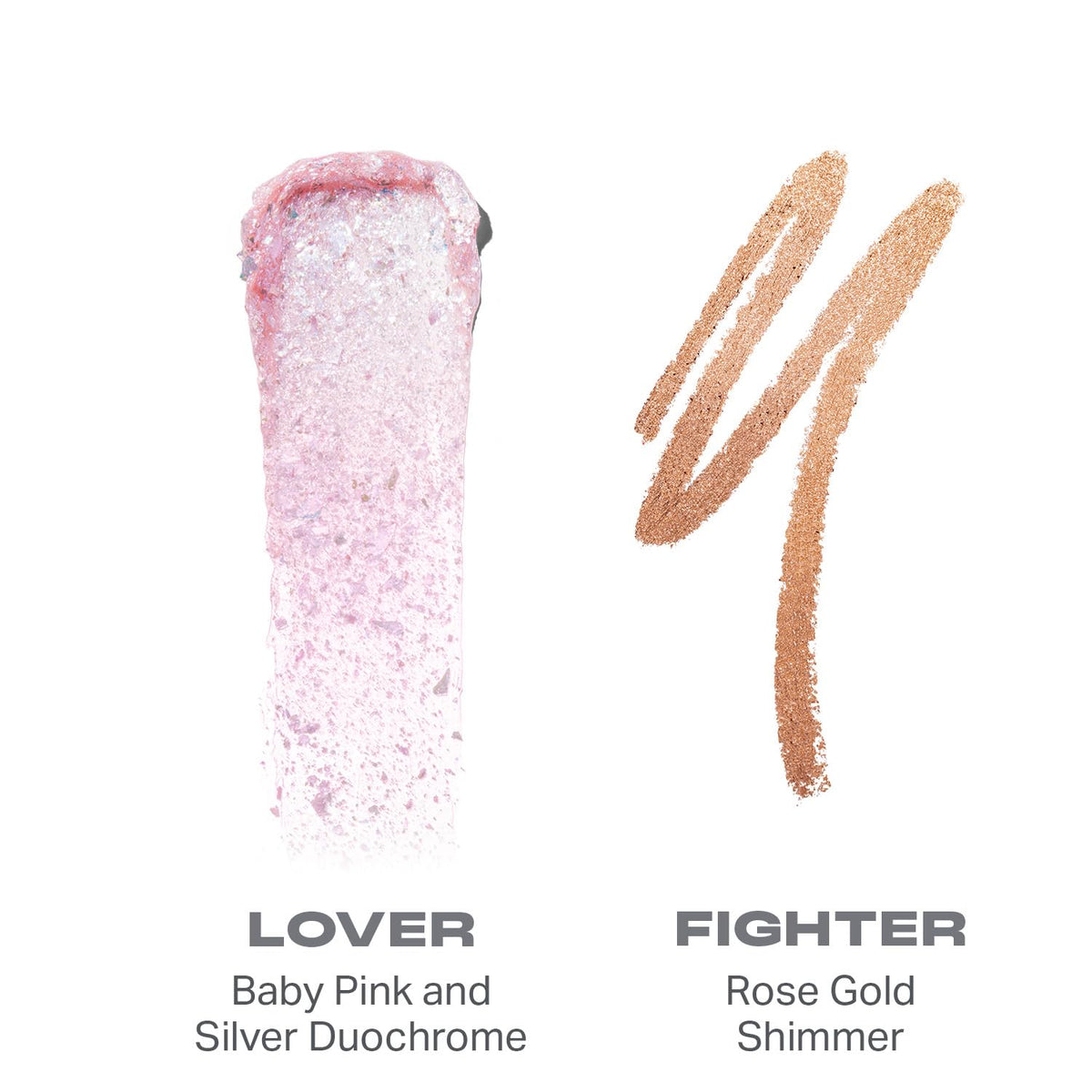 Morphe Mixed Signals chrome liquid flakes add prismatic, high-shine payoff.