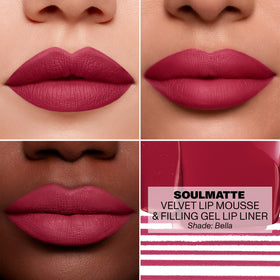 MORPHE Soulmatte stays put with smudge-resistant long wear on lips.