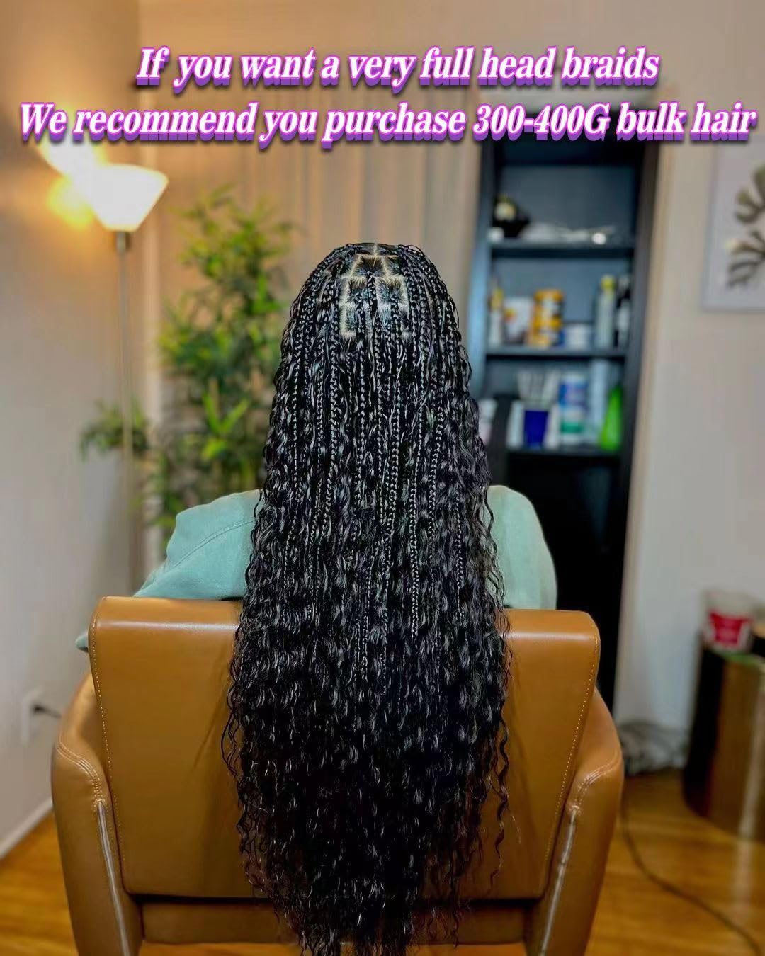 Morpure braiding hair for boho styles like knotless and box braids