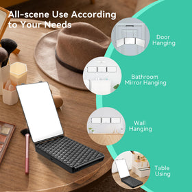 Moruedtu built-in battery mirror with 1500mAh for cordless use