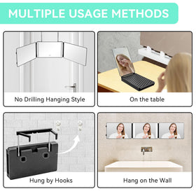 Moruedtu portable travel design mirror fits in a bag