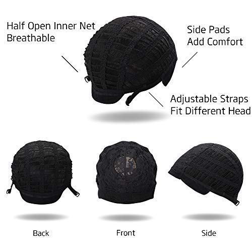 Morvally adjustable cap straps ensure secure fit for head sizes.