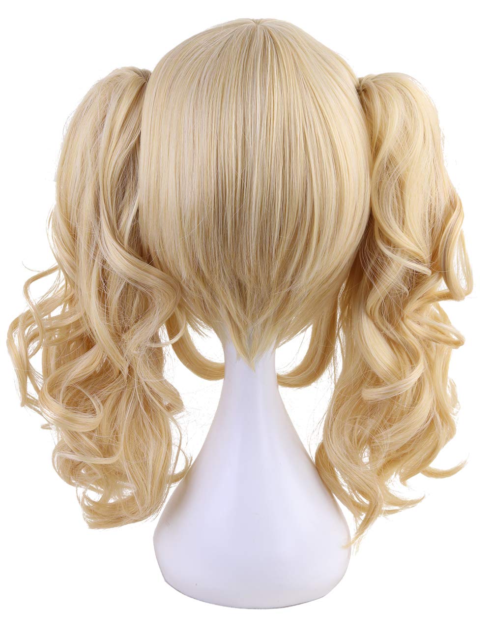Morvally middle-length ponytail wig with blonde bob base