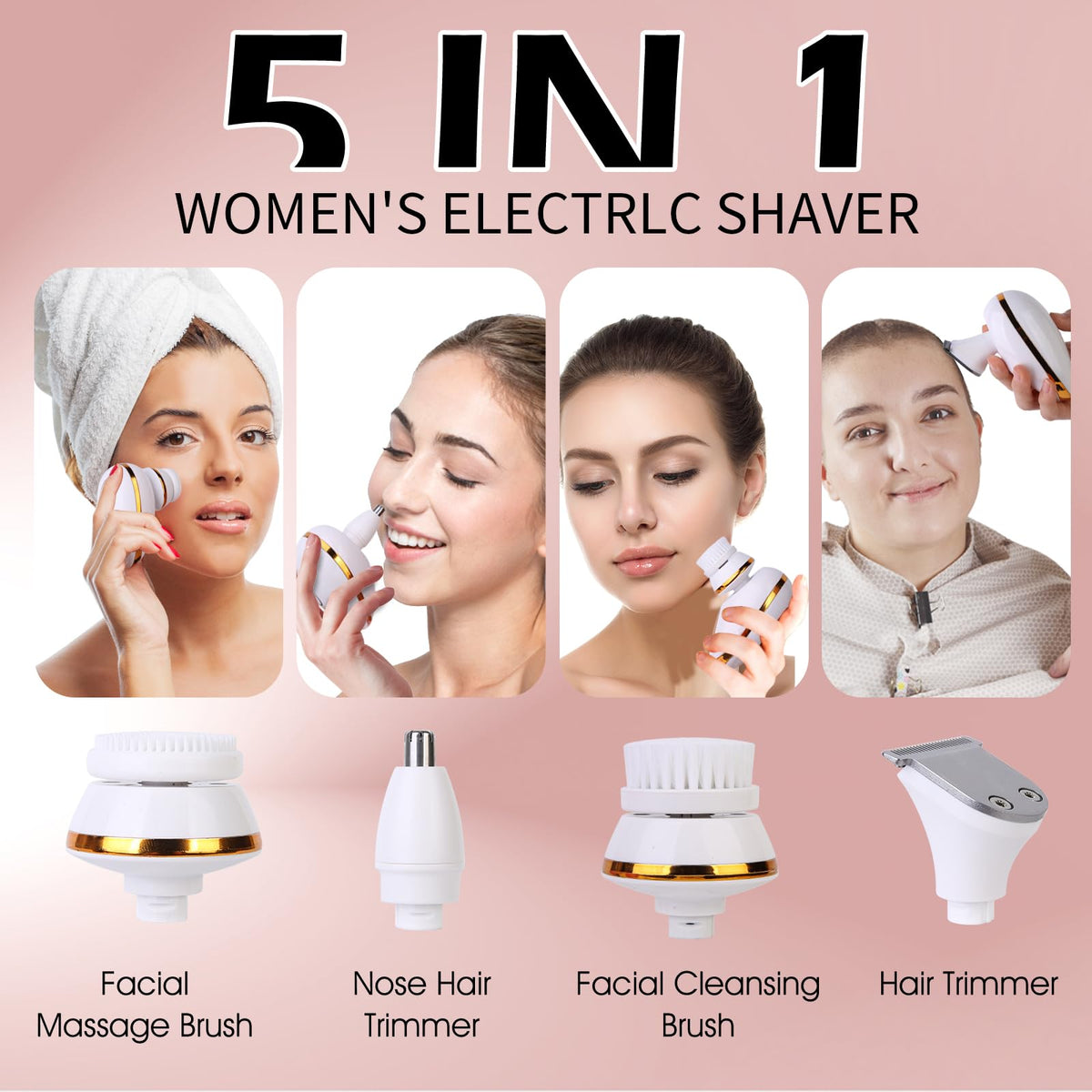 Mosago precision trimmer for accurate facial and bikini care