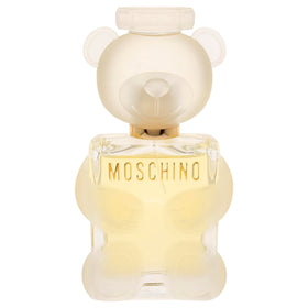Moschino Toy 2 EDP box packaging emphasizes gift-ready presentation and brand style