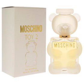 Moschino Toy 2 EDP campaign shot conveys whimsical luxury and modern femininity