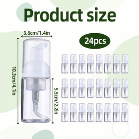 MOSIOBERDAVIAN clear foam bottle showcasing contents with leak-proof design