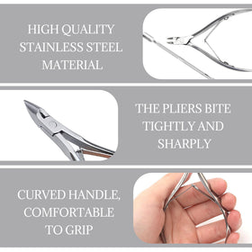 MOSIOBERDAVIAN dual-spring cuticle nippers for smooth cutting