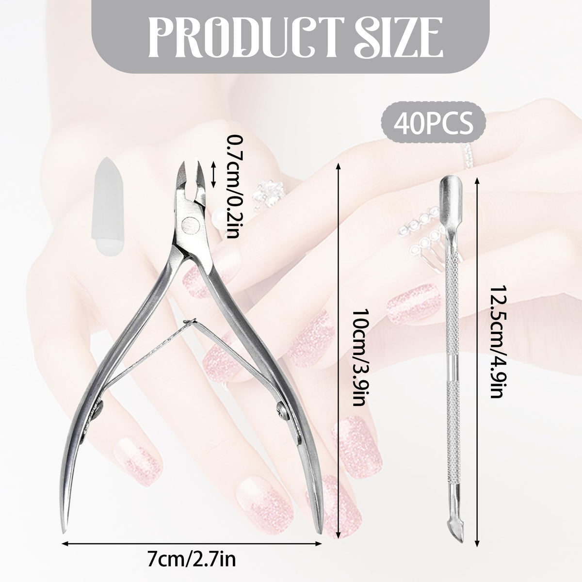 MOSIOBERDAVIAN stainless steel cuticle nippers with precision edge