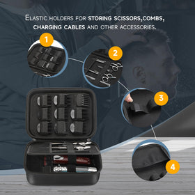 MOSLA barber case with double zipper allows smooth, quick access