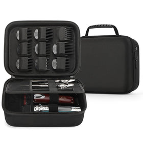 MOSLA hard barber accessories case keeping hair clippers secure for travel.