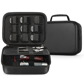MOSLA hard barber case with durable EVA shell protects clippers on the go