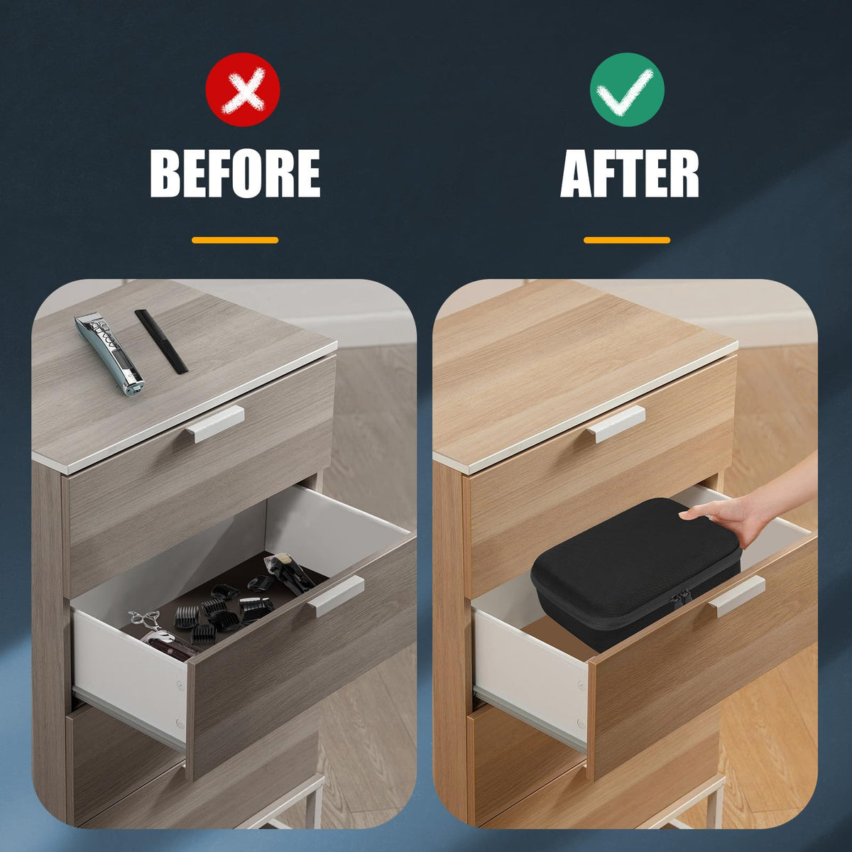 MOSLA multi-use barber bag suitable for cosmetics and grooming gear while traveling.