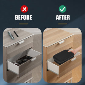MOSLA multi-use barber bag suitable for cosmetics and grooming gear while traveling.